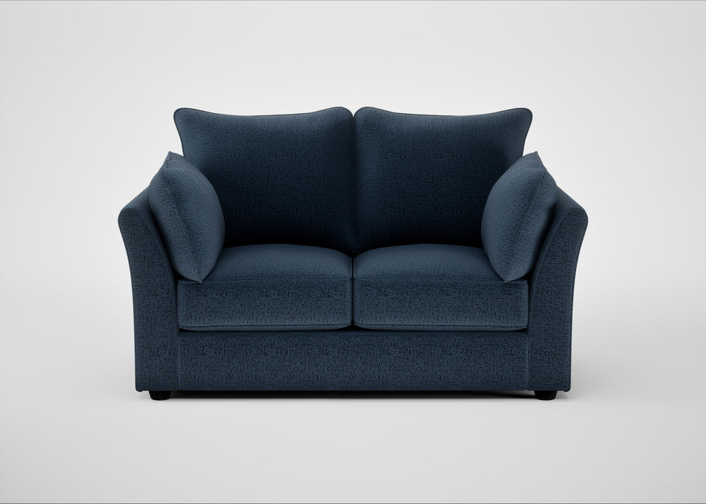 Tailor 2 Seater Sofa Boucle Velvet Space / Black