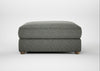 Tailor Square Footstool Boucle Tweed Lapis / Natural