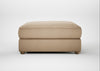 Tailor Square Footstool Capelo Linen-Cotton Bamboo / Natural