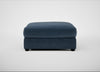 Tailor Square Footstool Boucle Velvet Space / Black