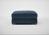 Tailor Square Footstool Boucle Velvet Space / Natural