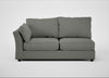 Tailor Large Left Hand Facing Corner Sofa Boucle Tweed Lapis / Black