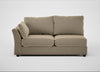 Tailor Large Left Hand Facing Corner Sofa Boucle Velvet Rocky / Black