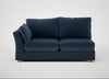 Tailor Large Left Hand Facing Corner Sofa Boucle Velvet Space / Natural