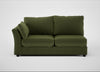 Tailor Large Left Hand Facing Corner Sofa Boucle Velvet Wilder / Black