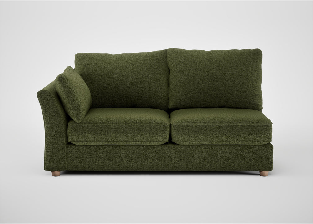 Tailor Large Left Hand Facing Corner Sofa Boucle Velvet Wilder / Natural