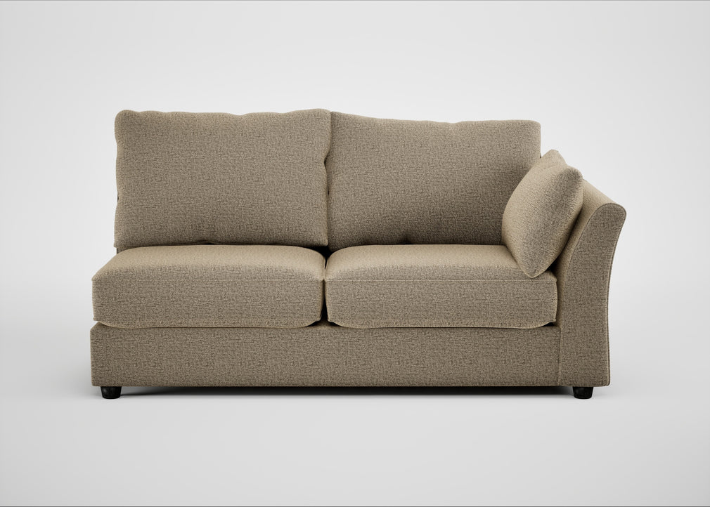 Tailor Large Right Hand Facing Corner Unit Boucle Velvet Rocky / Black