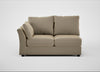Tailor Medium Left Hand Facing Corner Unit Boucle Velvet Rocky / Black