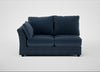 Tailor Medium Left Hand Facing Corner Unit Boucle Velvet Space / Black