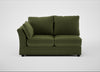 Tailor Medium Left Hand Facing Corner Unit Boucle Velvet Wilder / Black