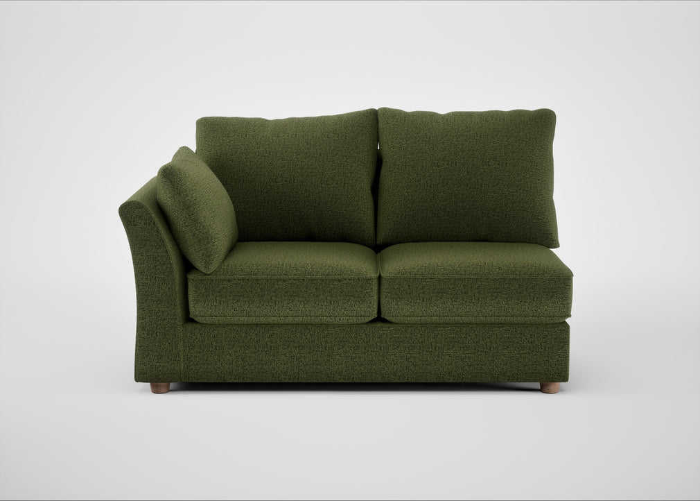 Tailor Medium Left Hand Facing Corner Unit Boucle Velvet Wilder / Natural