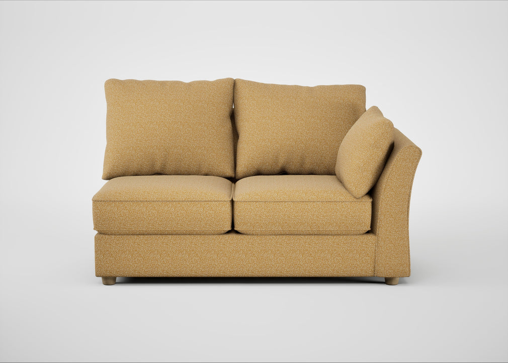 Tailor Medium Right Hand Facing Corner Unit Boucle Tweed Citrine / Natural