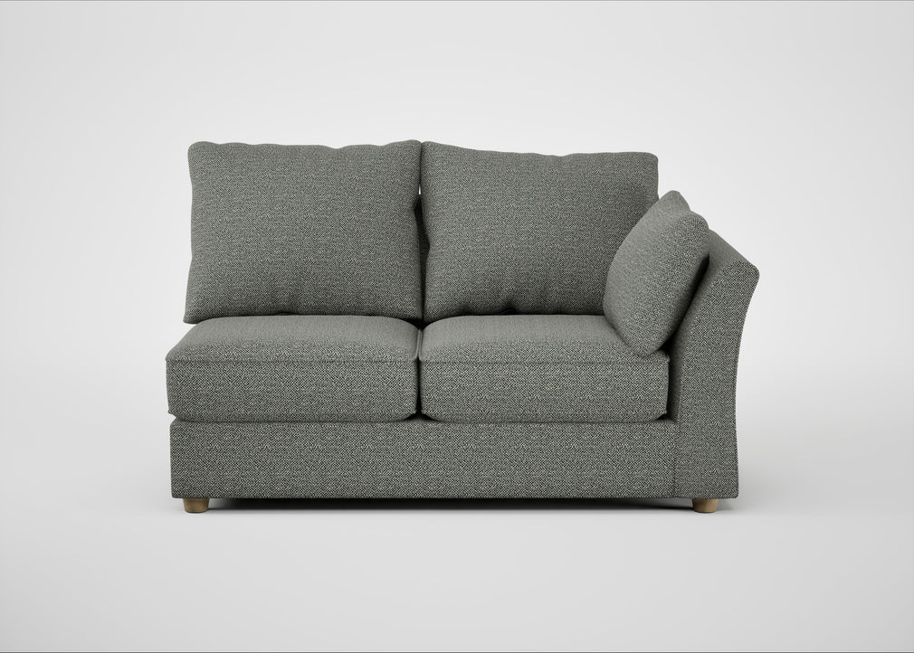 Tailor Medium Right Hand Facing Corner Unit Boucle Tweed Lapis / Natural