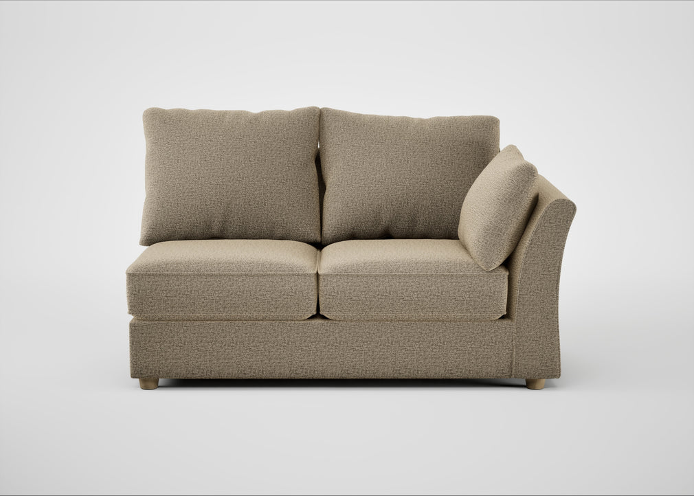 Tailor Medium Right Hand Facing Corner Unit Boucle Velvet Rocky / Natural