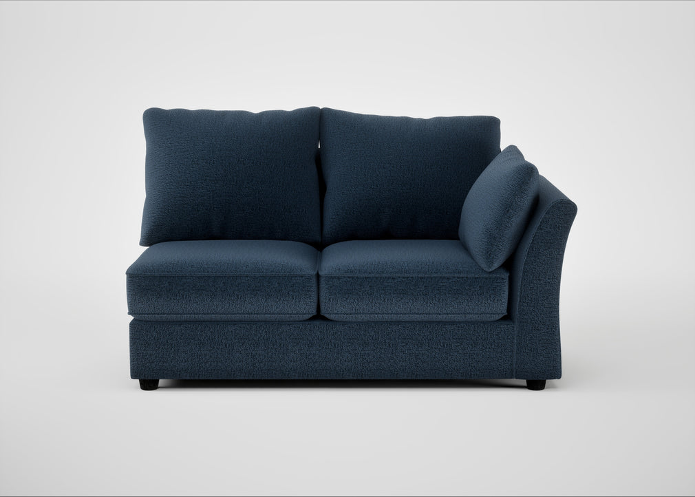 Tailor Medium Right Hand Facing Corner Unit Boucle Velvet Space / Black