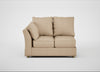 Tailor Double Left Hand Facing Corner Unit Capelo Linen-Cotton Bamboo / Natural