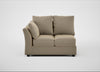 Tailor Double Left Hand Facing Corner Unit Boucle Velvet Rocky / Black