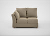Tailor Double Left Hand Facing Corner Unit Boucle Velvet Rocky / Natural