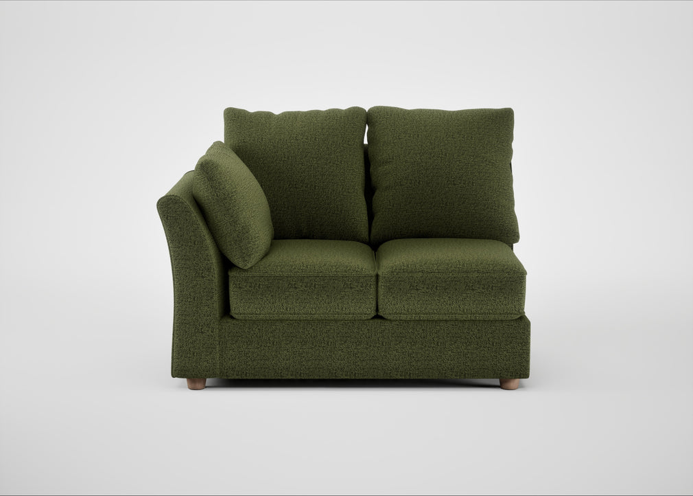 Tailor Double Left Hand Facing Corner Unit Boucle Velvet Wilder / Natural
