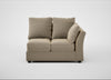 Tailor Double Right Hand Facing Corner Unit Boucle Velvet Rocky / Black