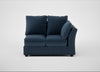 Tailor Double Right Hand Facing Corner Unit Boucle Velvet Space / Black