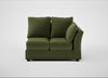 Tailor Double Right Hand Facing Corner Unit Boucle Velvet Wilder / Black