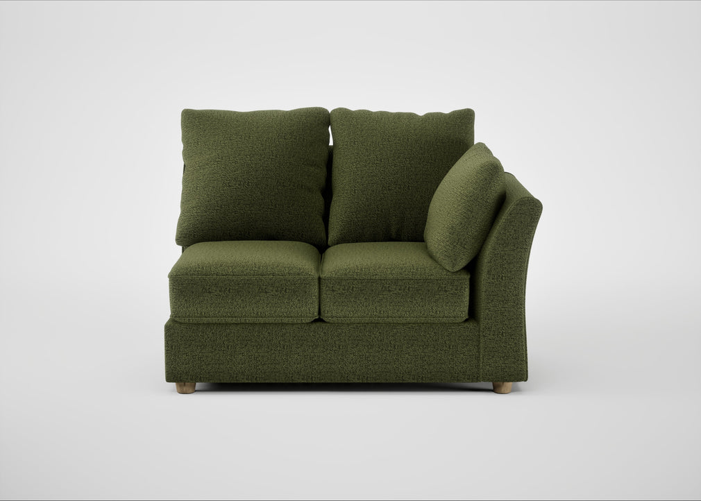 Tailor Double Right Hand Facing Corner Unit Boucle Velvet Wilder / Natural