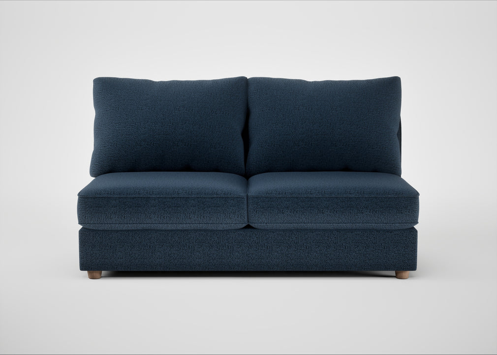 Tailor Large Armless Unit Boucle Velvet Space / Natural