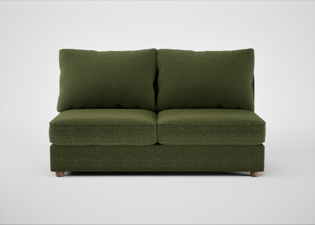 Tailor Large Armless Unit Boucle Velvet Wilder / Natural