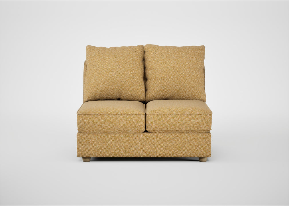 Tailor Double Armless Unit Boucle Tweed Citrine / Natural