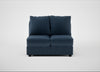 Tailor Double Armless Unit Boucle Velvet Space / Black