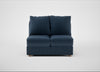 Tailor Double Armless Unit Boucle Velvet Space / Natural