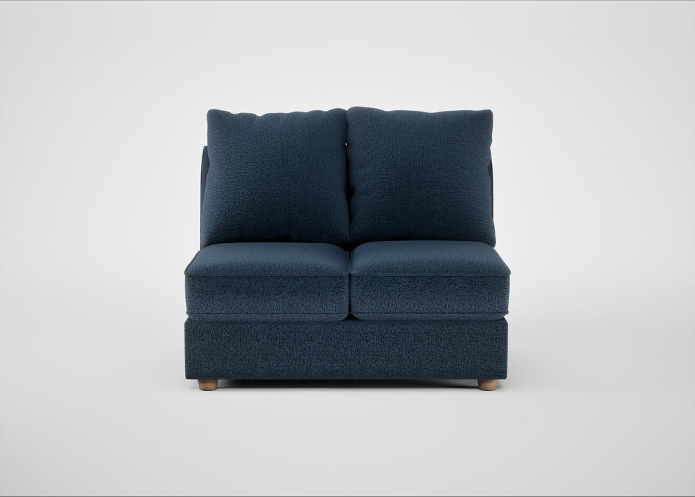 Tailor Double Armless Unit Boucle Velvet Space / Natural