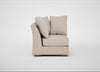 Tailor Curved Left Hand Facing Corner Unit Boucle Tweed Pearl / Natural