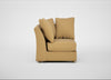 Tailor Curved Right Hand Facing Corner Unit Boucle Tweed Citrine / Natural