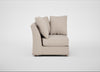 Tailor Curved Right Hand Facing Corner Unit Boucle Tweed Pearl / Natural