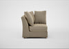 Tailor Curved Right Hand Facing Corner Unit Boucle Velvet Rocky / Natural