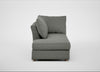 Tailor Left Hand Facing Chaise Unit Boucle Tweed Lapis / Natural