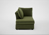 Tailor Left Hand Facing Chaise Unit Boucle Velvet Wilder / Black