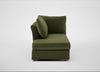 Tailor Left Hand Facing Chaise Unit Boucle Velvet Wilder / Natural