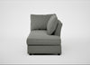 Tailor Right Hand Facing Chaise Unit Boucle Tweed Lapis / Black