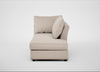 Tailor Right Hand Facing Chaise Unit Boucle Tweed Pearl / Black