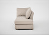 Tailor Right Hand Facing Chaise Unit Boucle Tweed Pearl / Natural