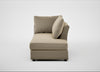 Tailor Right Hand Facing Chaise Unit Boucle Velvet Rocky / Black