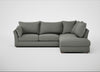 Tailor Right Hand Facing Corner Sofa Boucle Tweed Lapis / Natural