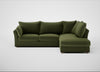Tailor Right Hand Facing Corner Sofa Boucle Velvet Wilder / Natural