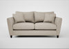 Torino 3 Seater Sofa Broad Weave Putty / Black