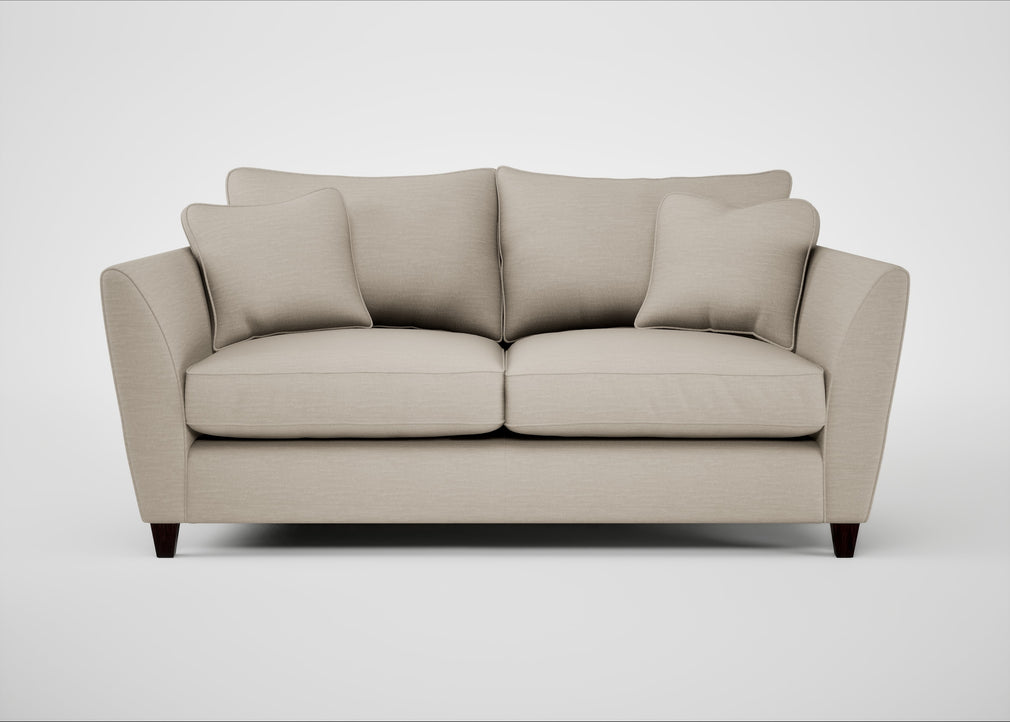 Torino 3 Seater Sofa Broad Weave Putty / Black