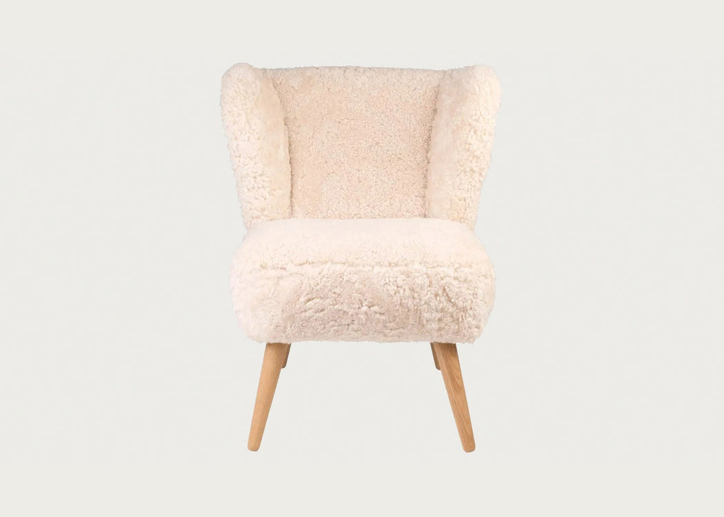 Ziggy Chair Clotted Cream Sheepskin