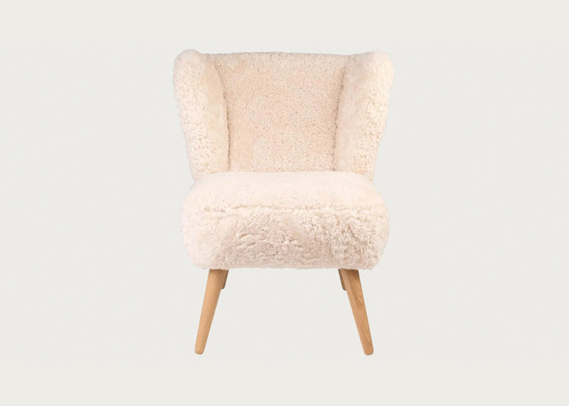 Ziggy Chair Clotted Cream Sheepskin